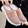 Fashion Women's Slippers Bag Head Lazy Half Drag Breathable Comfortable Mesh Shoe Cross-border Indoor Home Casual Shoes