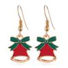 Christmas Tree Santa Elk Bell Earrings Bracelet Ring Necklace Women Jewelry Set