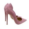 New Fashion Pink Velvet High Heels Pointed Thin Heels Shallow Mouth Single Shoes Versatile Women's Shoes