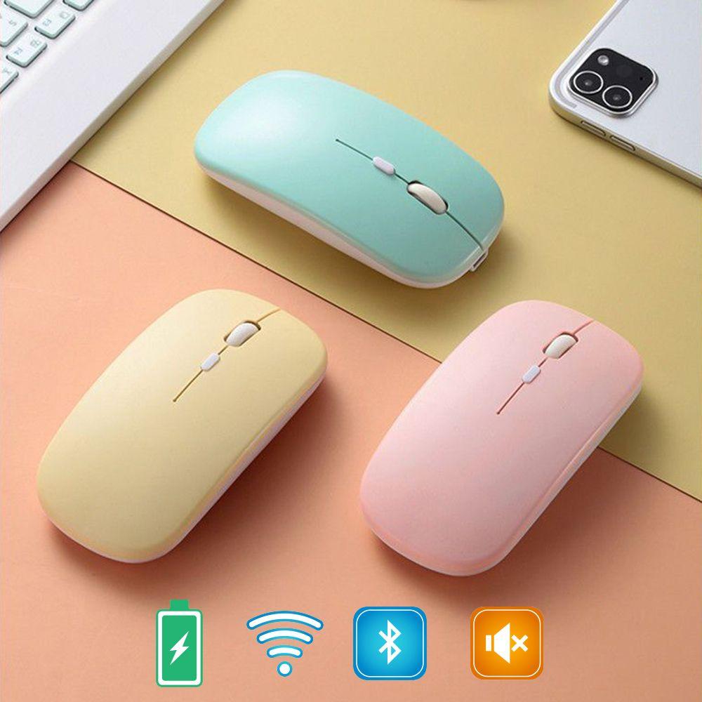 Ergonomic Dual Mode Mute 2.4G Mice Bluetooth Wireless Mouse