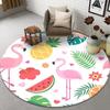 Anti-slip Chair Mat Round Flamingo Living Room Carpet Home Decor Floor Carpet Girl Bedroom Bedside Carpet Door Mat