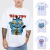 New T-shirt KPop Demon Hunters Cartoon Tiger Short-sleeved Tops Summer Men Women Clothes Anime Graphic Korean Style T-shirt