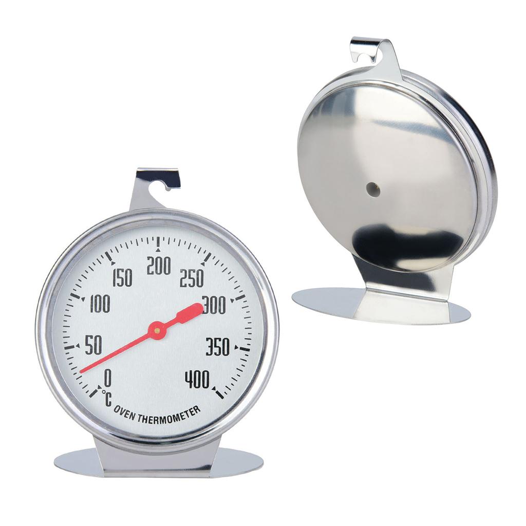 0-400 ℃ New Stainless Steel Oven Thermometer Hang Stand Large Dial Baking BBQ Cooking Meat Food Temperature Measurement Tool