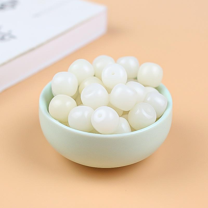 Natural Bodhi Root Barrel Beads 12x11MM DIY Buddhist Bracelet Spacer Accessories