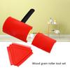 Wood Grain Paint Roller Set With Durable Polyurethane Rollers And Ergonomic Handle For Smooth Wall Coating