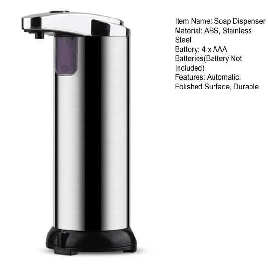 Automatic Soap Dispenser with Sensor Large Capacity Smart Intelligent Induction Hand Sanitizer Dispenser Liquid Soap Pump Kitchen Supplies