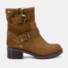 Lynette Camel Leather Biker Style Ankle Boots for Women LES TROPEZIENNES PAR M.BELARBI