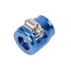 AN8 8 AN Blue Hose End Finisher Aluminium Alloy Oil Water Pipe Clip Clamp