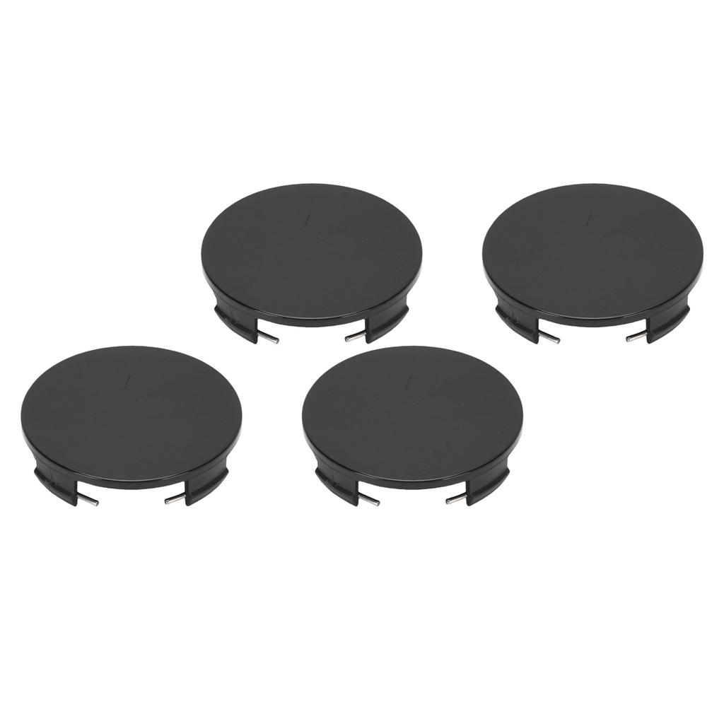 4PCS 65MM 2.6 Inch Wheel Center Caps Anti Falling Fastening 62.2mm ID Universal Hub Center Cover Black