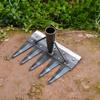 Gardening Weeder Puller Rake Heavy Duty Steel Outdoor Garden Lawn Farm Soil Loosening Weed Remover Weeding Uprooting Hand Tools