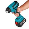 Yofidra 18V Electric Heat Gun Hot Air Gun Cordless Rechargeable Handheld Shrink Wrapping Power Tool with 3 Nozzles For Makita 18V Battery