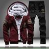 Plus Size Men 'S Sets Fashion Tracksuit Sweatshirt +Pants Sportswear Suit Pure Winter Suit