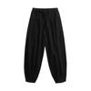 Men Ninth Pants Loose Straight Drawstring Elastic Waist Pockets Plus Size Solid Color Breathable Soft Ankle Length Casual Sweatpants
