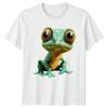 Cute Gecko Reptile Animals Mens T-Shirt Womens Unisex Cartoon Creature Apparel