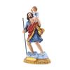 Catholic Figurine Resin Colorful Saint Figure Carrying Child Jesus Art Statue for Home Christian Church Decoration Gift