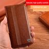 Genuine Leather Flip Case for Xiaomi Redmi Note Series (9, 10, 11SE, 12, 14 Pro+)