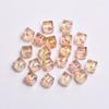 Crafts Beads for Jewelry Making Loose Earrings Bracelet Pendants 8mm DIY Part Resin Czech Crystal Cube Square Faceted 20pcs/bag UV Plated