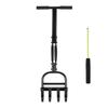 Plug Aeration Lawn Aerator Coring Tool, Manual Plug Core Aerators & Clean Tool, Yard Aeration Tools with 4 Hollow Slots 36.2” X 11.4”Size