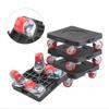 6 Pcs Furniture Moving Transport Roller Set Removal Lifting Moving Tool Set Wheel Bar Mover Moving Heavy Stuffs Device Hand Tool