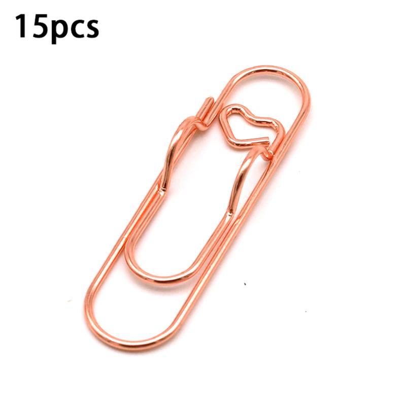 Photo Decorative Metal Binder Paper Clips Desk Office School Supplies Stationery