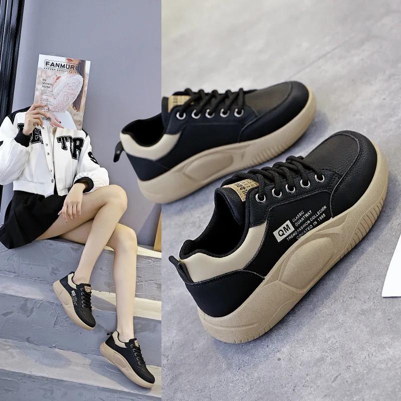 Women's Sneakers New Fashion Casual Sports Shoes Women Autumn Lace-up Breathable Running Shoes Vulcanize Shoe Zapatillas Mujer