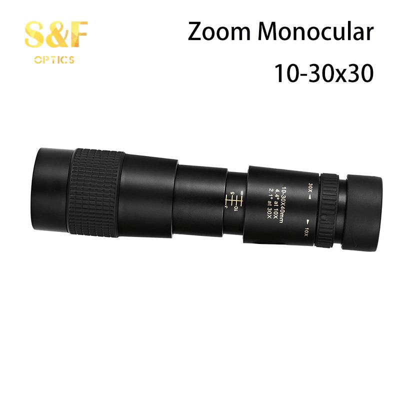 Водонепроницаемый противотуманный зум-монокуляр ночного видения 10-30x40 мм Hd монокулярный телескоп для наблюдения за птицами, охоты, пешего туризма, путешествий