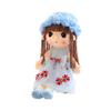 Cute Plush Baby Doll Girl with Clothes Handmade Rag Dolls Soft Sleeping Partner Doll Xmas Birthday Gift for Kids Friends Family