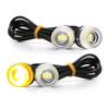 Yuumo+ Motorcycle Turn Signal, LED, Ultra Brightness, Mini, Nano, Small, M6, Universal, Set of 4, Amber, Orange
