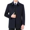 Winter Thickened Cashmere Woolen Coat Men's Mid-length Double-sided Woolen Coat Middle-aged Men Dad Men's Wool Coat
