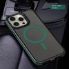 Luxury Matte Translucent Armor Case For iPhone 16 15 14 13 12 11 Pro Max Plus Magsafe Magnetic Wireless Charging Shockproof Cover