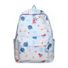 Cute Bear Cartoon Rocket Star Cloud Crown Print Student Backpack For School