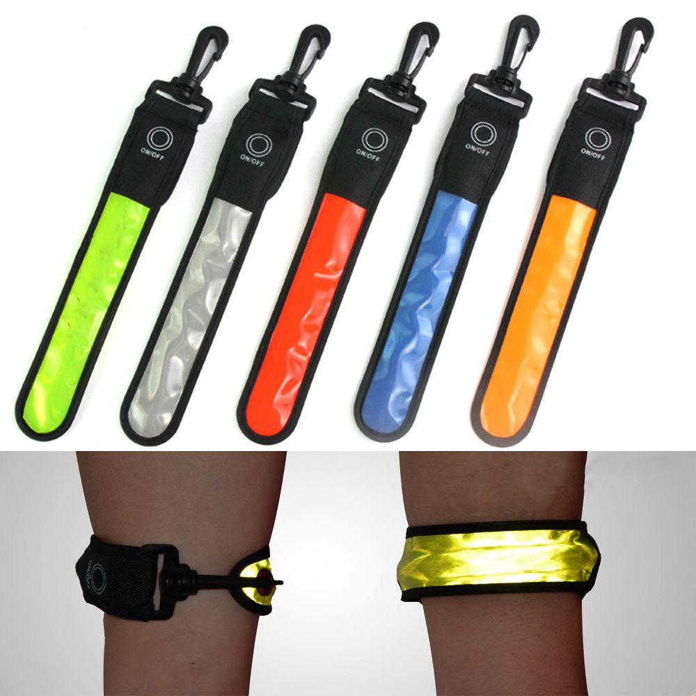 Flash Glowing LED Reflective Light Backpack Hanging Lights Arm Belt Band Luminous Armband