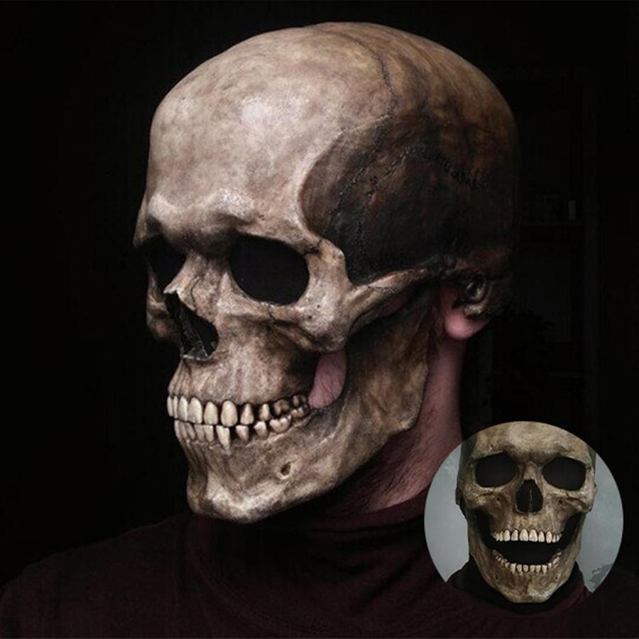 Full Head Skull Mask/Helmet With Movable Jaw Cosplay For Halloween &Themed Photo
