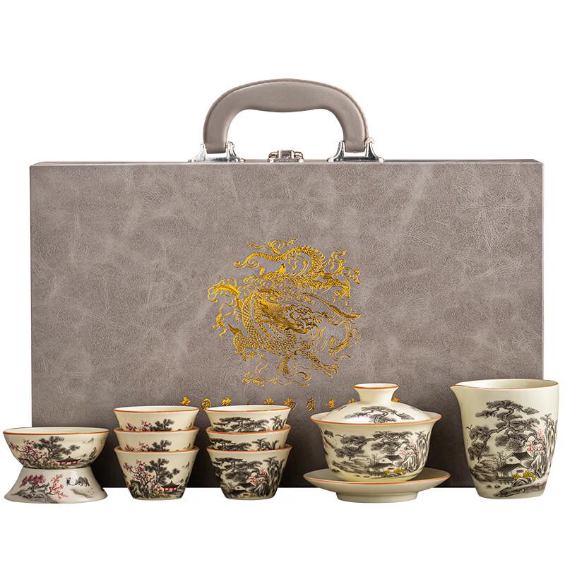 Chinese Retro Ru Kiln Tea Set