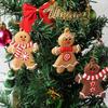 12pcs Gingerbread Haning Ornaments, Gingerman Doll Hanging Charms, Clay Figurine Ornaments for Xmas Tree, Christmas Home Decor