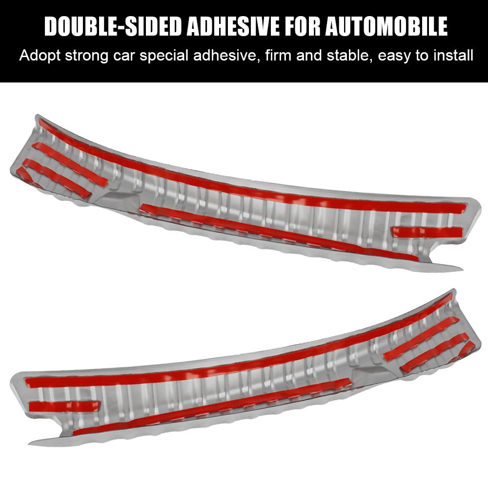 Car Door Edge Protector 2Pcs Car Accessories Auto Rear Bumper Foot Plate Rear Trunk Sill Guard Cover For Tesla Model 3/Model Y