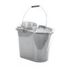 Leecroft Budget Oblong Mop Bucket Silver 14L