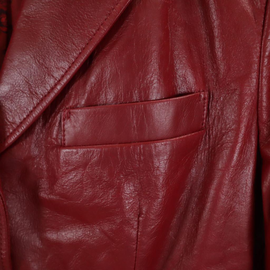 PS Paul Smith Leather Jacket 42 Red Series Women Used