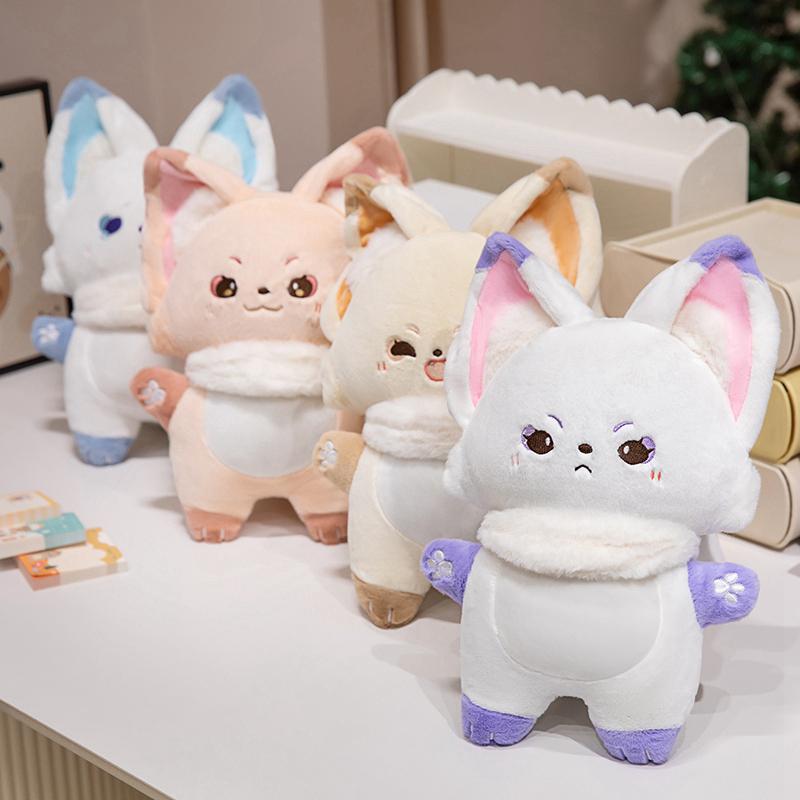 Cute Cartoon Fox Plush Toy Lovely Soft Stuffed Animal Doll Home Decor Gifts For Kids