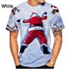 Summer Round Neck Christmas 3D Print Top Fashionable Casual Short Sleeved Men's T-shirts