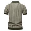 Gant 2025 Summer Embroidered New Men's Short Sleeve Knitted Polo Stripe Fashion Business Polo Shirt for Men