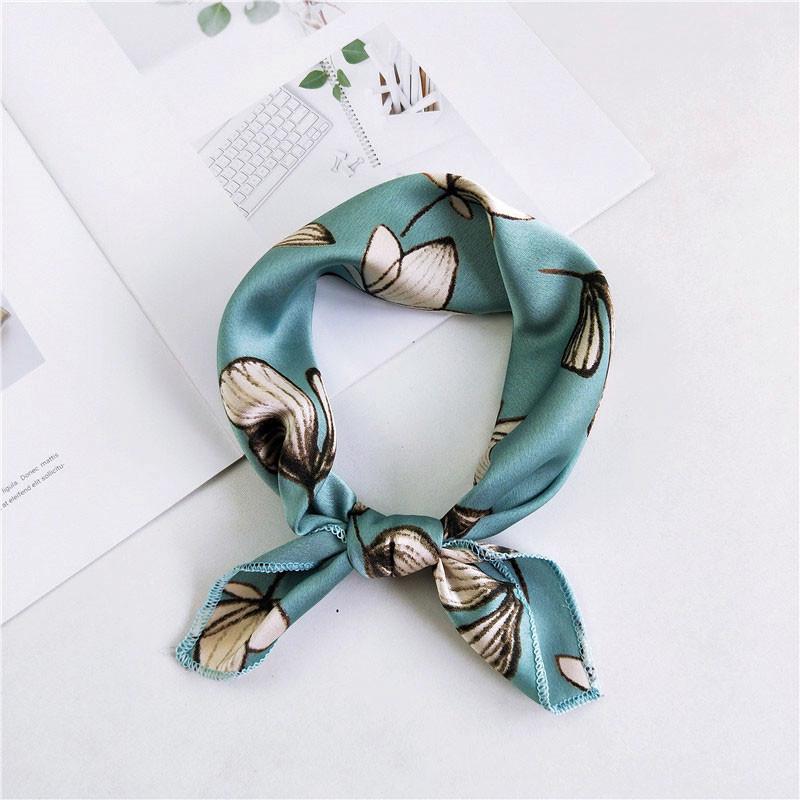 50 New Women's Korean Silk Neckerchiefs - Versatile Small Square Scarves for Spring, Summer, Autumn
