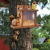 Durable Squirrel Feeder Hanging Bird Feeder Pet Supplies Hamster Feeding Box  Garden