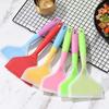 Good Flexibility Cooking Shovel Anti-slip Silicone No Sharp Edges Kitchen Spatula Shovel Baking Tool
