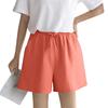 Women's Solid Color Linen Cotton Hemp Casual Sports Casual Shorts Pants