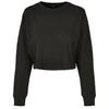 Womens/Ladies Terrycloth Crop Sweatshirt