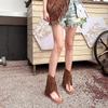 Thick-soled Wedged Toe Roman Rivet Fringed Cool Boots Women's Summer 2025 New Fashion Bohemian Sandals