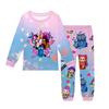 Children's Fashion Suit Skirt Round Neck Long Sleeve Top Pants