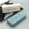 Fashion Eyeglasses Cases Wrinkle PU Leather Surface Iron Case Universal Glasses Storage Box Eyeglasses Accessories