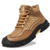 Genuine Leather Men Shoes Sneakers Waterproof Outdoor Men Boots Comfortable Men Walking Hiking Shoes